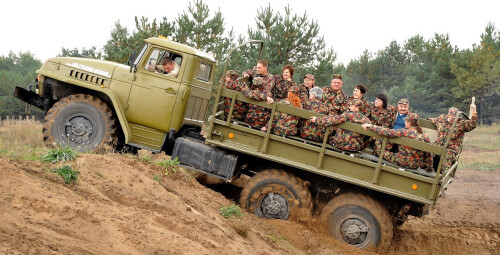Przejażdżka Wojskową Ciężarówką z Napędem 6x6 - Ural 4320 | Borne Sulinowo -prezent dla mężczyzny