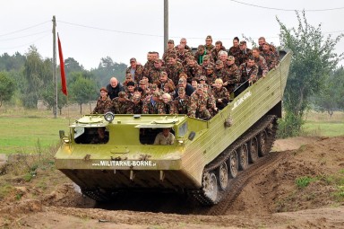 Przejażdżka Wojskową Amfibią Gąsienicową PTS-M | Borne Sulinowo- prezent dlaclopaka 
