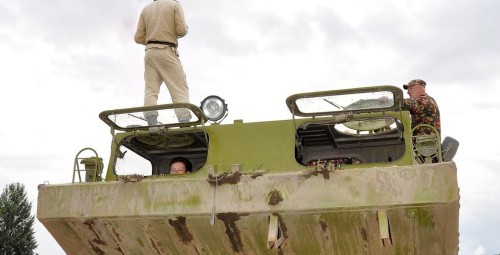 Poprowadź Wojskową Amfibię Gąsienicową PTS-M | Borne Sulinowo-Prezent na Święta_P
