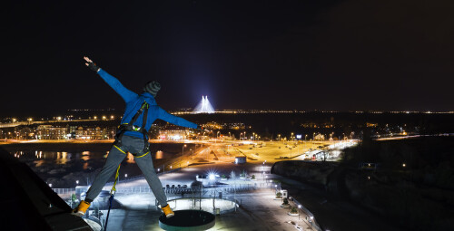 Dream Jump- Skok na Linie z Dachu Stadionu Wrocław-prezent dla chłopaka_P
