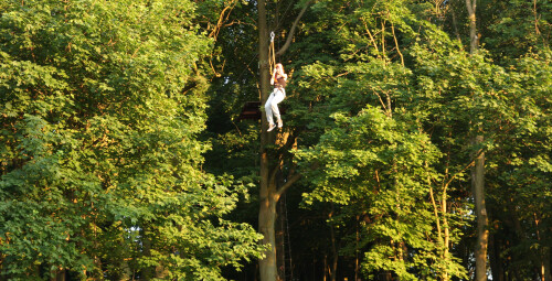 Przygoda na Linach ze Zjazdem Tyrolskim dla Dwojga | Poznań -prezent dla przyjaciół