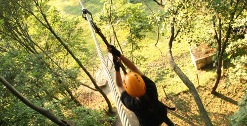 Przygoda na Linach ze Zjazdem Tyrolskim dla Dwojga | Poznań -prezent na święta