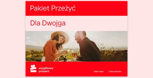 pakiet przeżyć dla dwojga - prezent na rocznice