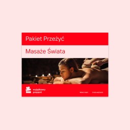 Pakiet Przeżyć Masaże Świata - Prezent dla żony