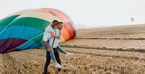 Romantyczny Lot Balonem dla Dwojga z Noclegiem w Dolinie Pałaców i Ogrodów- prezent dla zakochanych_P