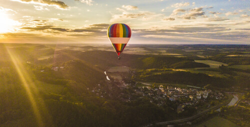Lot Widokowy Balonem dla Dwojga- prezent dla pary_P