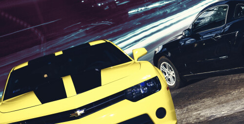 Amerykański Pojedynek Chevrolet Camaro vs Ford Mustang (4 okrążenia) - prezent dla faceta