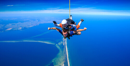 Skok ze Spadochronem z Filmowaniem nad Helem - prezent dla szwagra_P