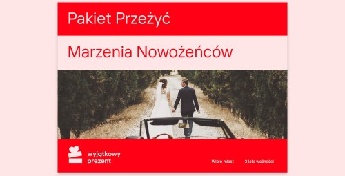 Pakiet Przeżyć Marzenia Nowożeńców - prezent na ślub_SS