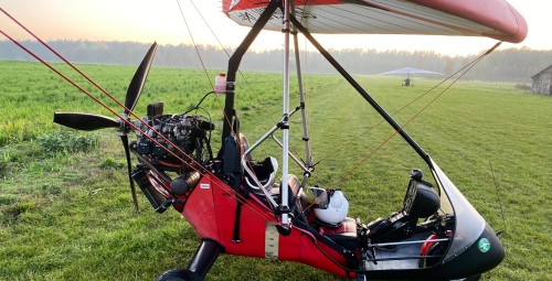 Lot Motolotnią z Filmowaniem (60min) | Gorzów Wielkopolski - prezent dla pary _P