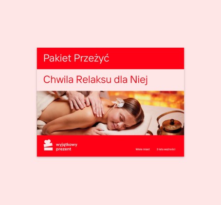 Pakiet Przeżyć "Chwila Relaksu dla Niej"