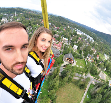Skok na Bungee dla Dwojga z Filmem i Zdjęciami | Chorzów