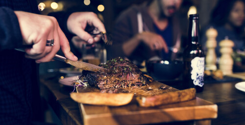 Stek w Amerykańskim Stylu dla Dwojga | Gorzów Wielkopolski | Tarantino Grill Bar And Cafe | - prezent dla niego_SS