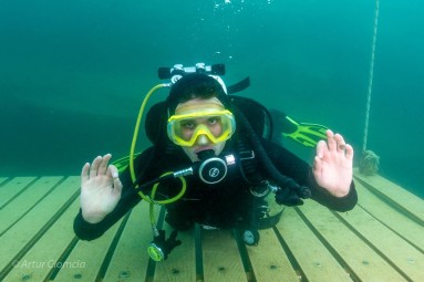 Nurkowanie w Zalanym Kamieniołomie | Jaworzno - prezent dla chłopaka_P