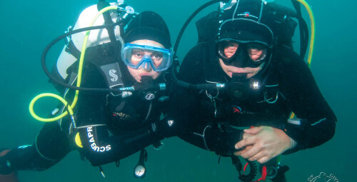 Nurkowanie w Zalanym Kamieniołomie dla Dwojga | Jaworzno | Art of Dive |- prezent dla kolegi_P