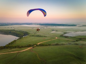 Lot Motoparalotnią z Filmowaniem dla Dwojga | Toruń (okolice) - prezent dla pary_S