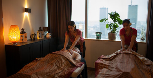 Romantyczny Masaż z Widokiem na Miasto dla Dwojga | Warszawa | Prezent dla Pary_PP