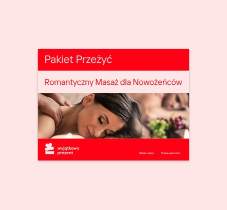 Pakiet Przeżyć "Romantyczny Masaż dla Nowożeńców"