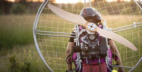 Lot Motoparalotnią z Filmowaniem dla Dwojga | Zielona-Góra (okolice) | Prezent na Imieniny_SS