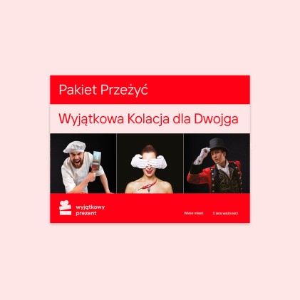 Pakiet Przeżyć "Wyjątkowa Kolacja dla Dwojga"
