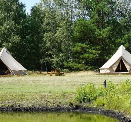 Relaksujący Pobyt w Namiocie "Bell"  (4 Noce, 2 Osoby) | Glamping Kwiejcówka | Kwiejce