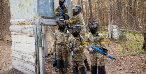 Poznaj Paintball dla Dzieci (2 osoby) | Podstoła | Prezent dla Nastolatków_S