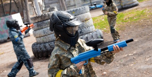 Poznaj Paintball dla Dzieci (2 osoby) | Podstoła | Prezent dla Przyjaciół_S