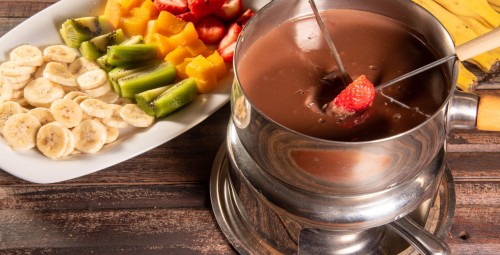 Czekoladowa Uczta Fondue dla Dwojga | Kraków-Prezent dla Rodziców_P