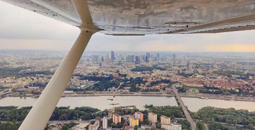 Lot Widokowy Cessną (45 minut) | Warszawa-Prezent dla Kobiety_P