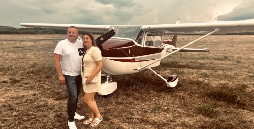 Lot Widokowy Cessną dla Dwojga (60 minut) | Warszawa-Prezent dla Teściów_P