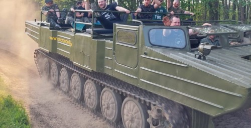 Przejażdżka Amfibią Gąsienicową dla Przyjaciół | Dąbrówka Kościelna | Prezent dla Rodziny_P