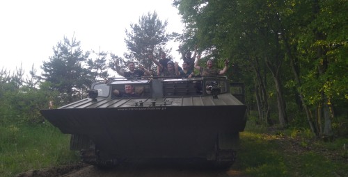 Przejażdżka Amfibią Gąsienicową dla Przyjaciół | Dąbrówka Kościelna | Prezent na Urodziny_P