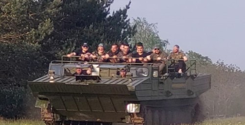 Przejażdżka Amfibią Gąsienicową dla Przyjaciół | Dąbrówka Kościelna | Prezent na Imieniny_P