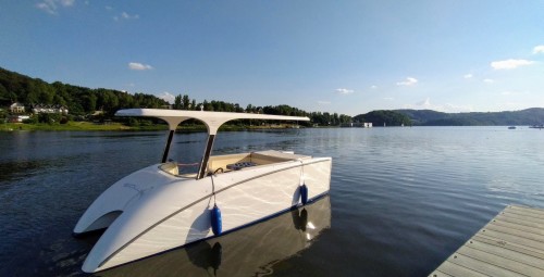 Rejs Elektrycznym Katamaranem dla Znajomych | Jezioro Rożnowskie (Nowy Sącz - okolice) | Prezent dla Znajomych_P