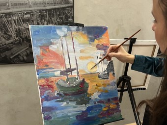 Malowanie przy Winie | Kraków | Prezent dla Niej_P
