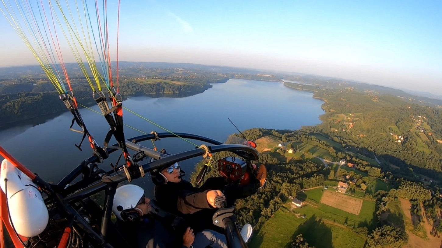 Lot Motoparalotnią z Filmowaniem (35 minut) | Myślenice | Grabie