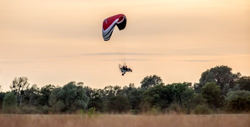 Lot Motoparalotnią nad Rozlewiskami Warty z Filmowaniem (30 minut) | Śrem | Prezent dla Kobiety_P