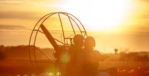 Lot Motoparalotnią nad Rozlewiskami Warty z Filmowaniem (30 minut) | Śrem | Prezent na Urodziny_P