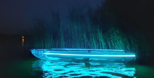 Noce Pływanie Niewidzialnym Kajakiem dla Dwojga (2 godziny) | Potołówek-Prezent dla ZNajomych_P