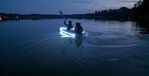 Noce Pływanie Niewidzialnym Kajakiem dla Dwojga (2 godziny) | Potołówek-Prezent dla Pary_P