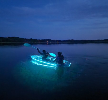 Nocne Pływanie Niewidzialnym Kajakiem dla Dwojga (2 godziny) | Potołówek