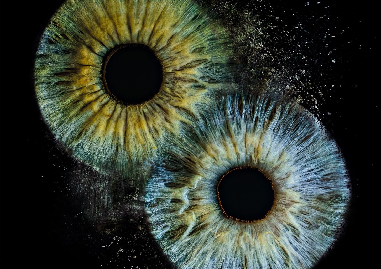 Artystyczne Zdjęcie Tęczówek Oczu dla Dwojga – Format A3 | Warszawa