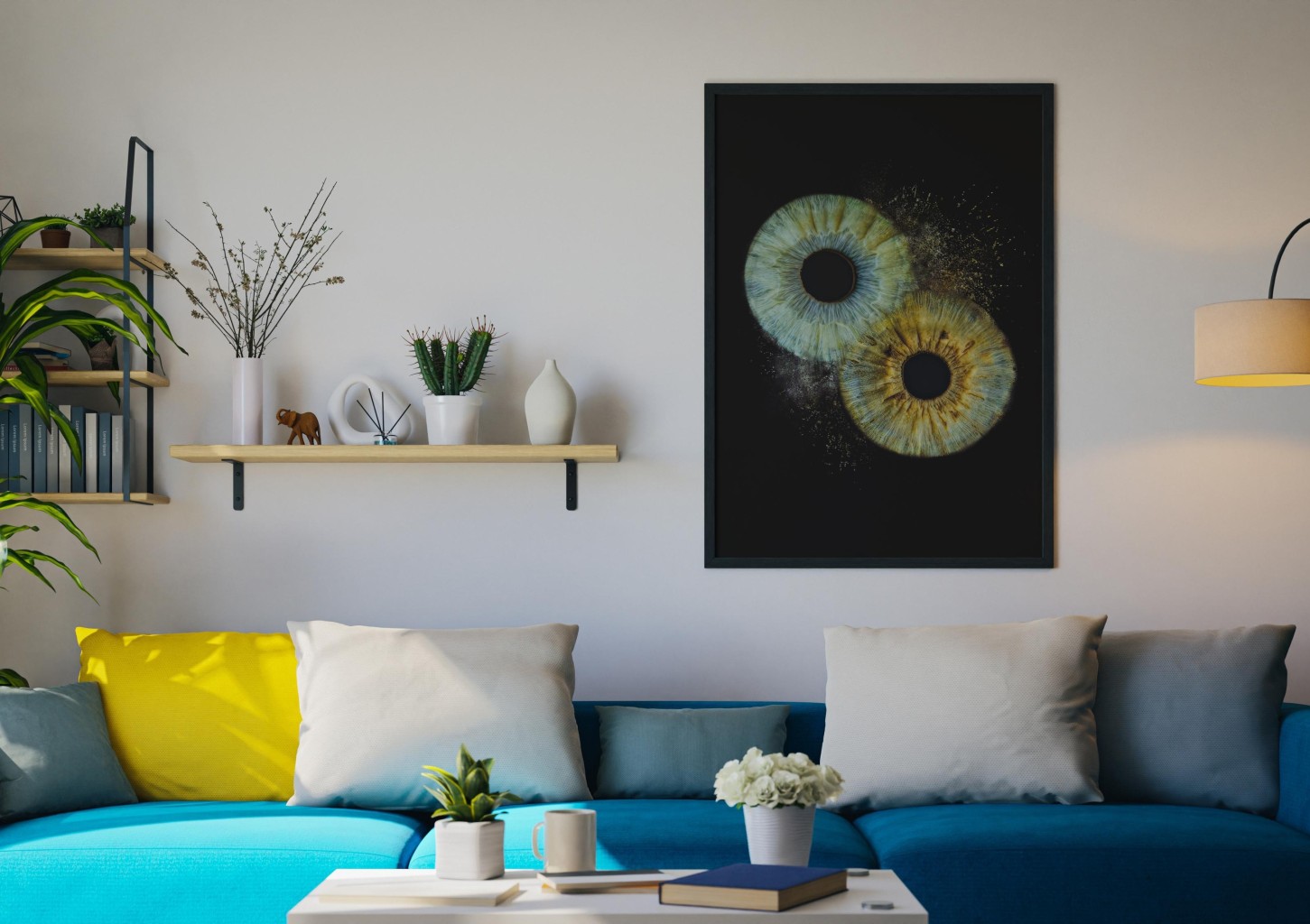 Artystyczne Zdjęcie Tęczówek Oczu dla Dwojga – Format A2 | Warszawa