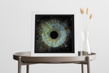 Artystyczne Zdjęcie Tęczówki Oka – Format 30x30 cm | Warszawa-Prezent dla Niej_S