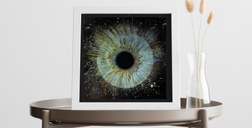 Artystyczne Zdjęcie Tęczówki Oka – Format 30x30 cm | Warszawa-Prezent dla Niej_S