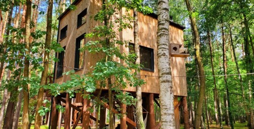 Weekendowy Pobyt w Domku na Drzewie (2 Noce, 2 Osoby) | Tree Houses | Olszanka-Prezent dla Pary_P