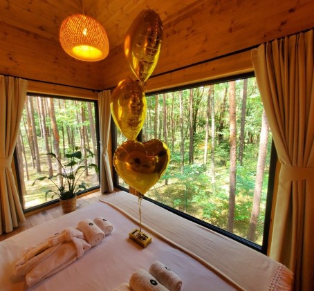 Romantyczny Pobyt w Domku na Drzewie (2 Noce, 2 Osoby) | Tree Houses Olszanka | Olszanka