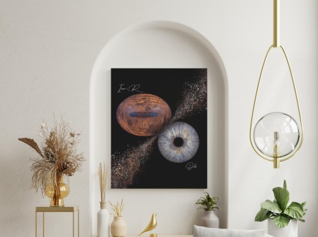 Artystyczne Zdjęcie Tęczówek Oczu z Twoim Pupilem – Format 30x30 cm | Poznań 