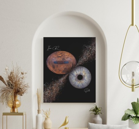 Artystyczne Zdjęcie Tęczówek Oczu z Twoim Pupilem – Format 30x30 cm | Poznań