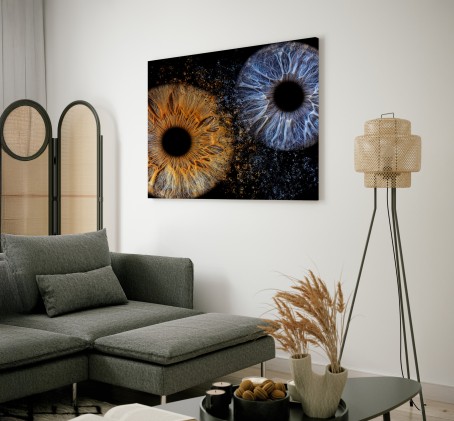 Artystyczne Zdjęcie Tęczówek Oczu dla Dwojga Premium – Format 60x40 cm | Poznań